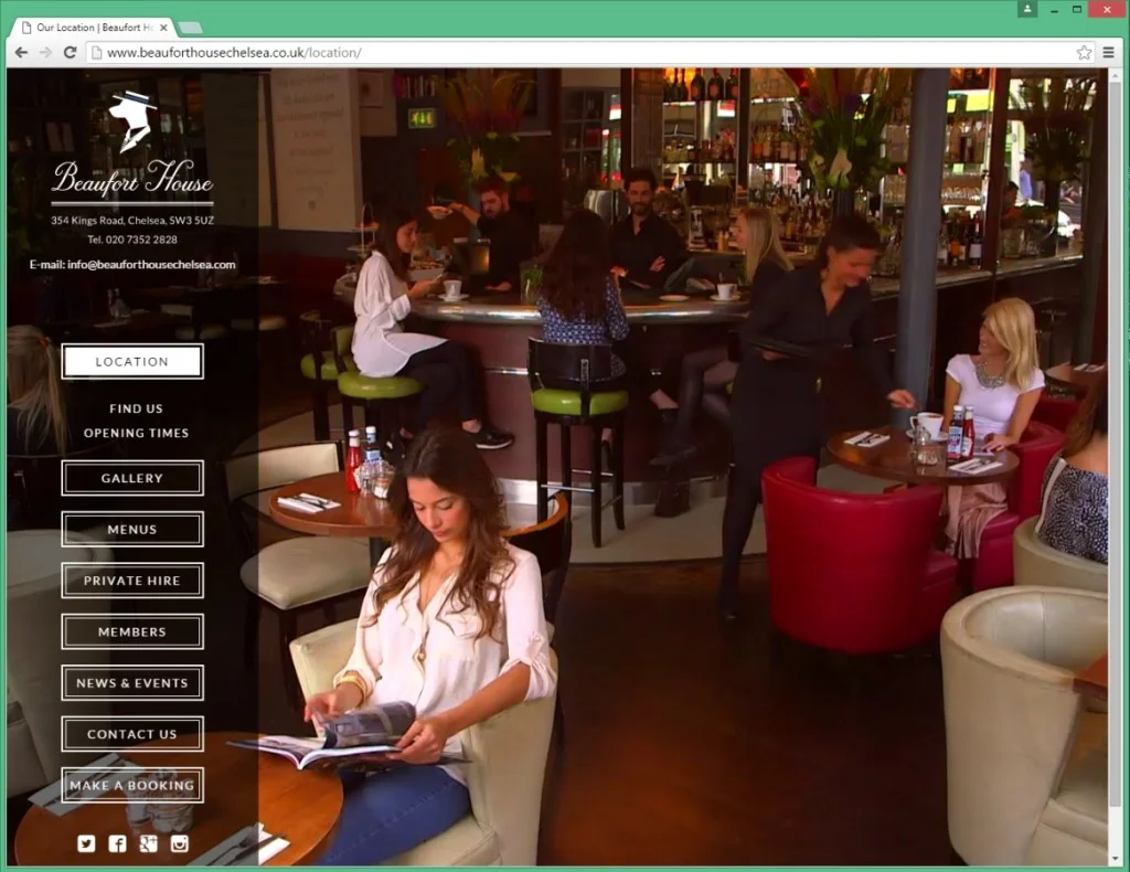 Website after the makeover